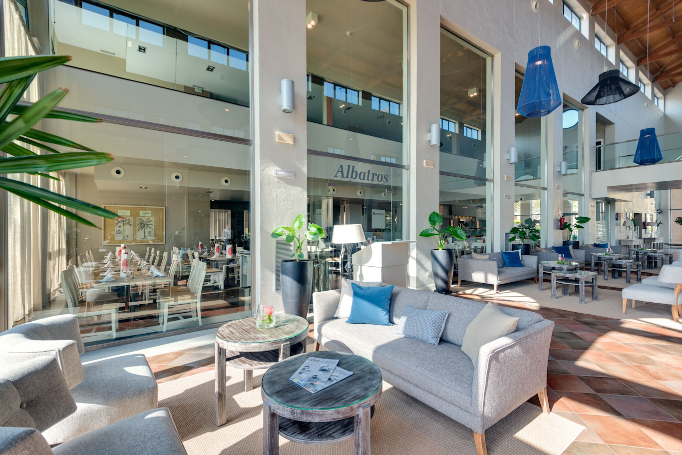 The lobby at Barcelo Costa Ballena Golf and Spa resort, south west Spain
