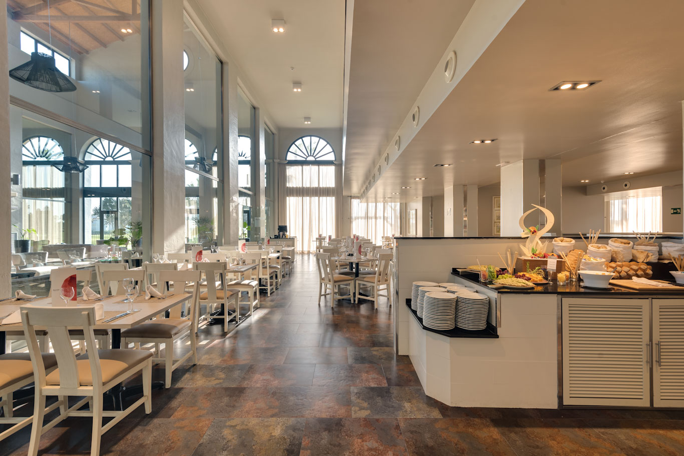 The restaurant at Barcelo Costa Ballena Golf and Spa restaurant, south west Spain