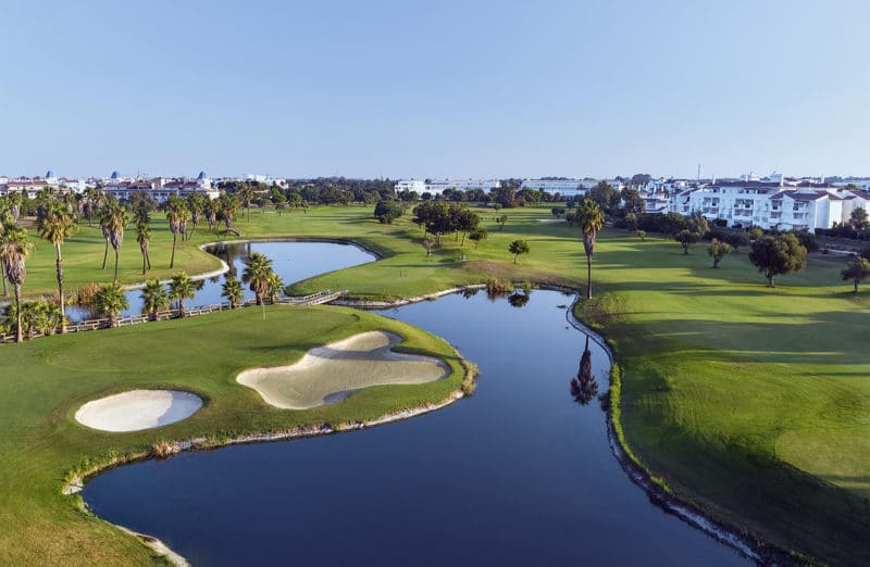 A par three at Costa Ballena Ocean Club de Golf, Costa de la Luz, Spain