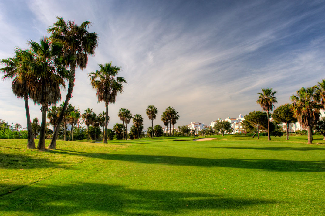 The 14th hole at Costa Ballena Ocean Club de Golf, Costa de la Luz, Spain