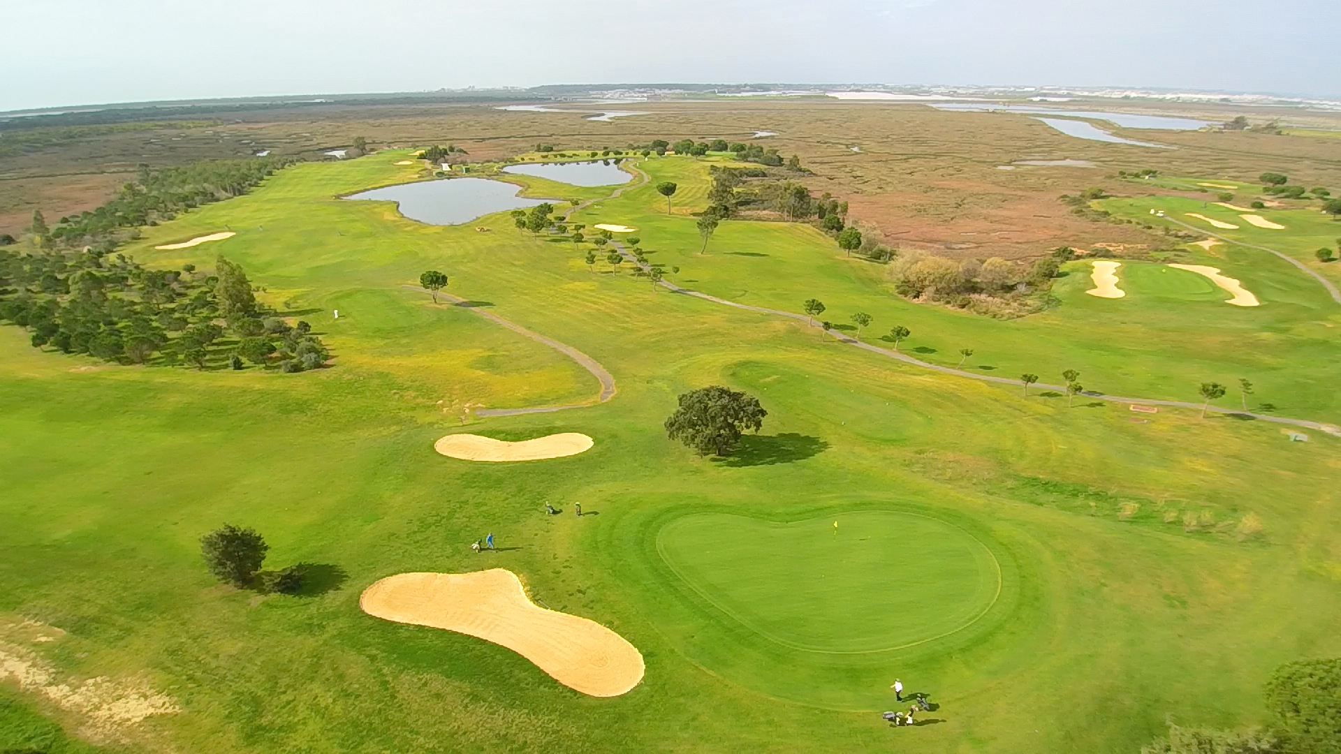 Plenty of hazards on the two courses at El Rompido Golf Resort, southern Spain
