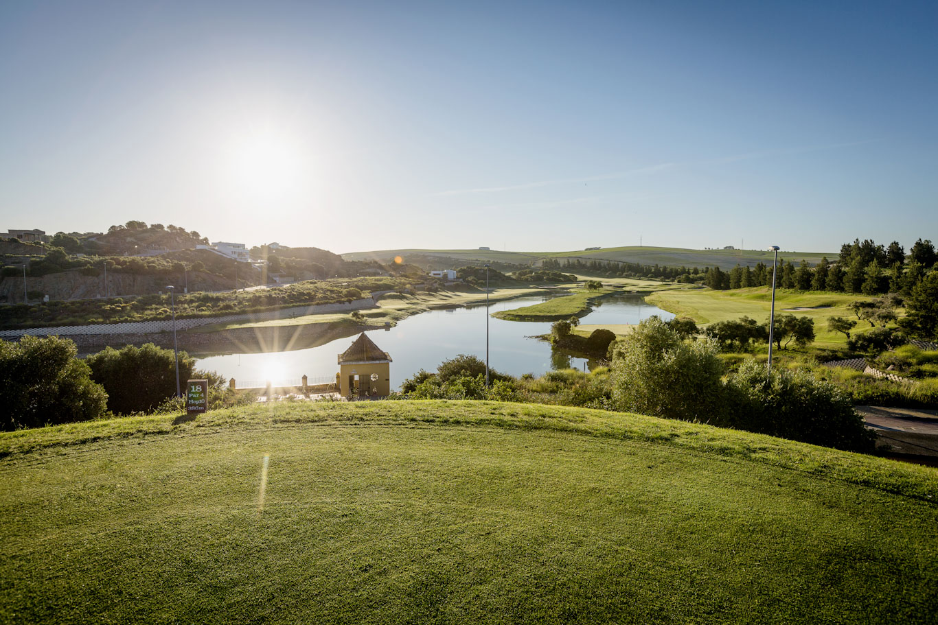 The 18th tee at Montecastillo Golf Course, Jerez, south west Spain
