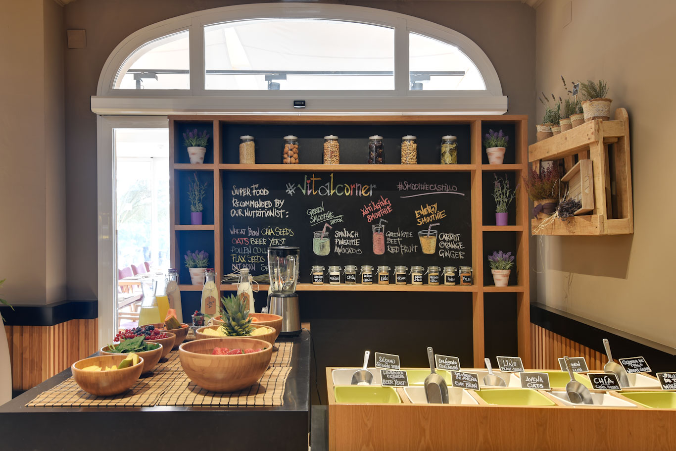 The health food bar at Montecastillo Resort Hotel, Jerez, Spain
