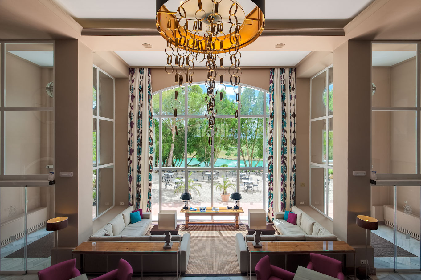 The lobby at Montecastillo Resort Hotel, Jerez, Spain