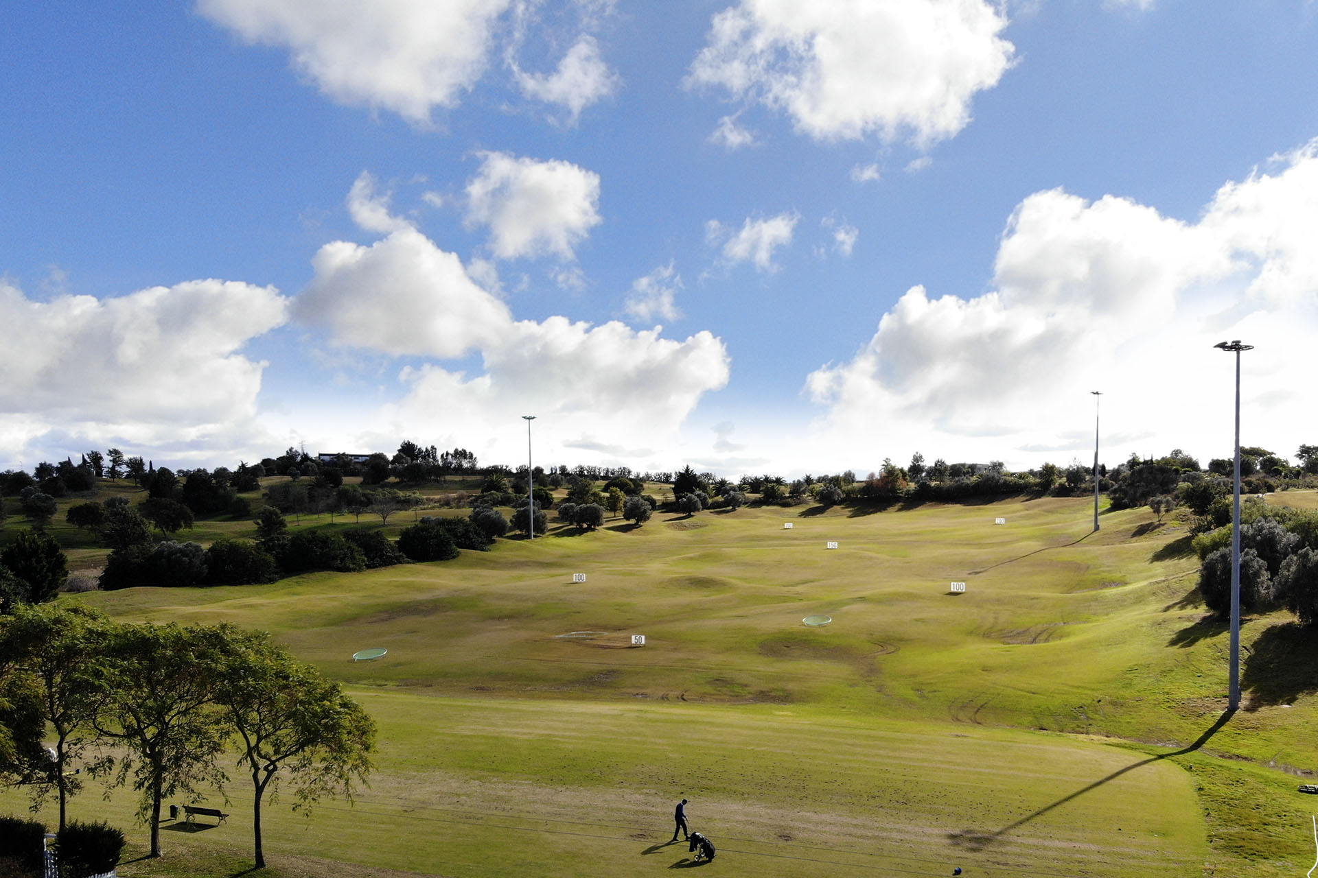 The practice area at Sherry Golf Course, Jerez, Spain