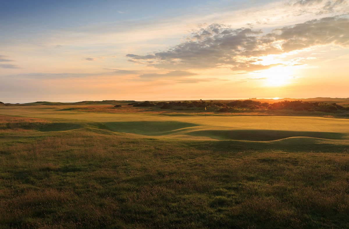 The sixth hole at Royal Porthcawl Golf Club, Wales