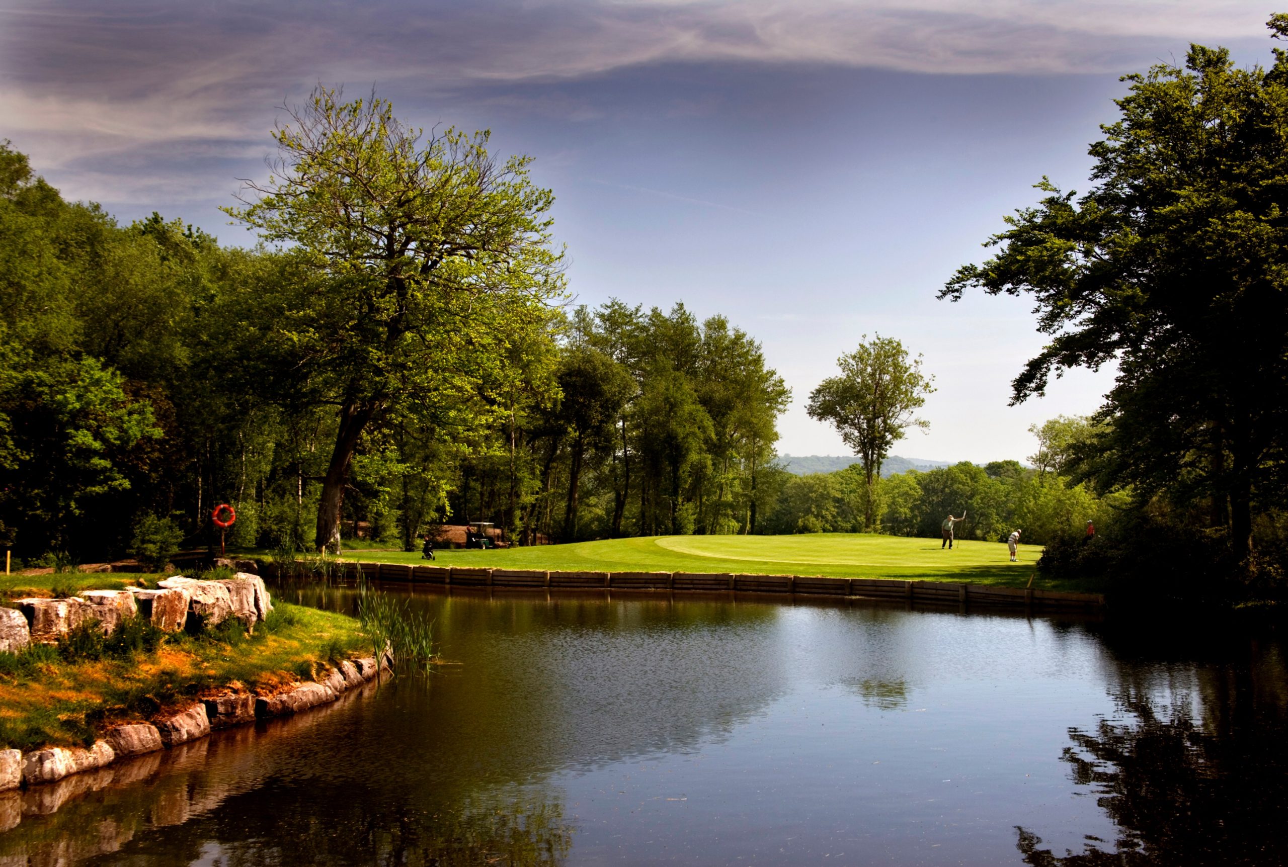 The challenging third hole at the Vale Resort, Pontyclun, Wales
