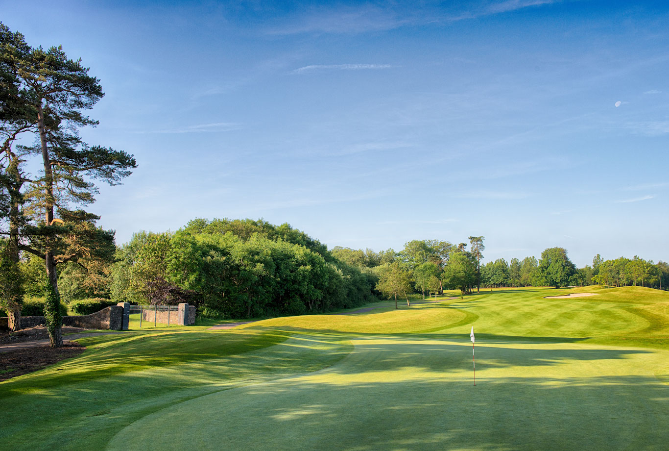 The fourth hole on the Vale Golf Course, Pontyclun, Wales