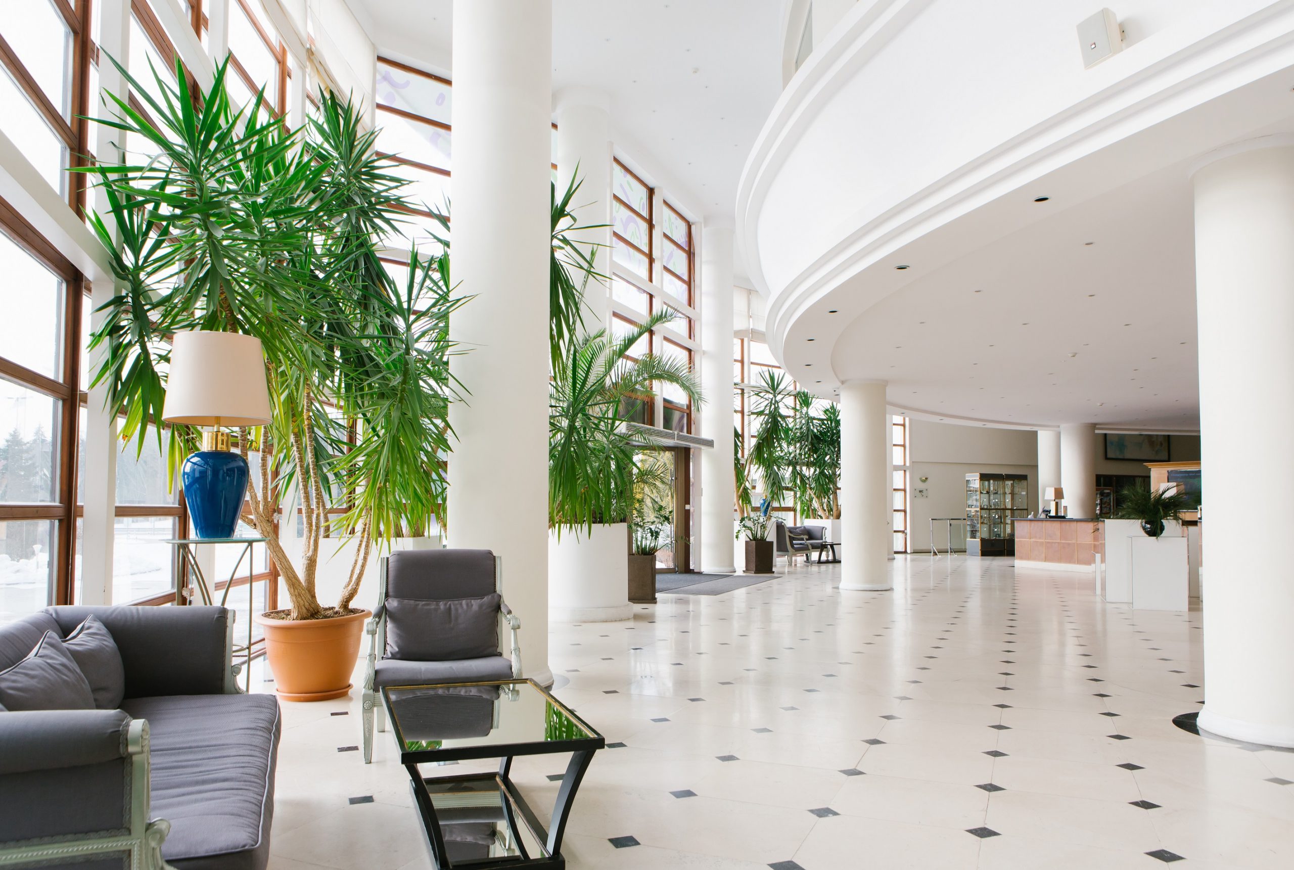 Reception at Vilnius Grand Resort, Lithuania. Golf Planet Holidays