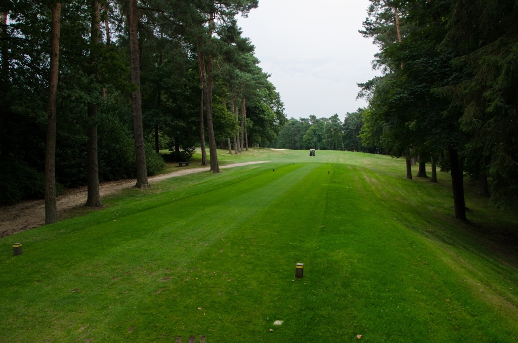 On the tee at Royal Bercuit Golf Club, near Waterloo, Belgium