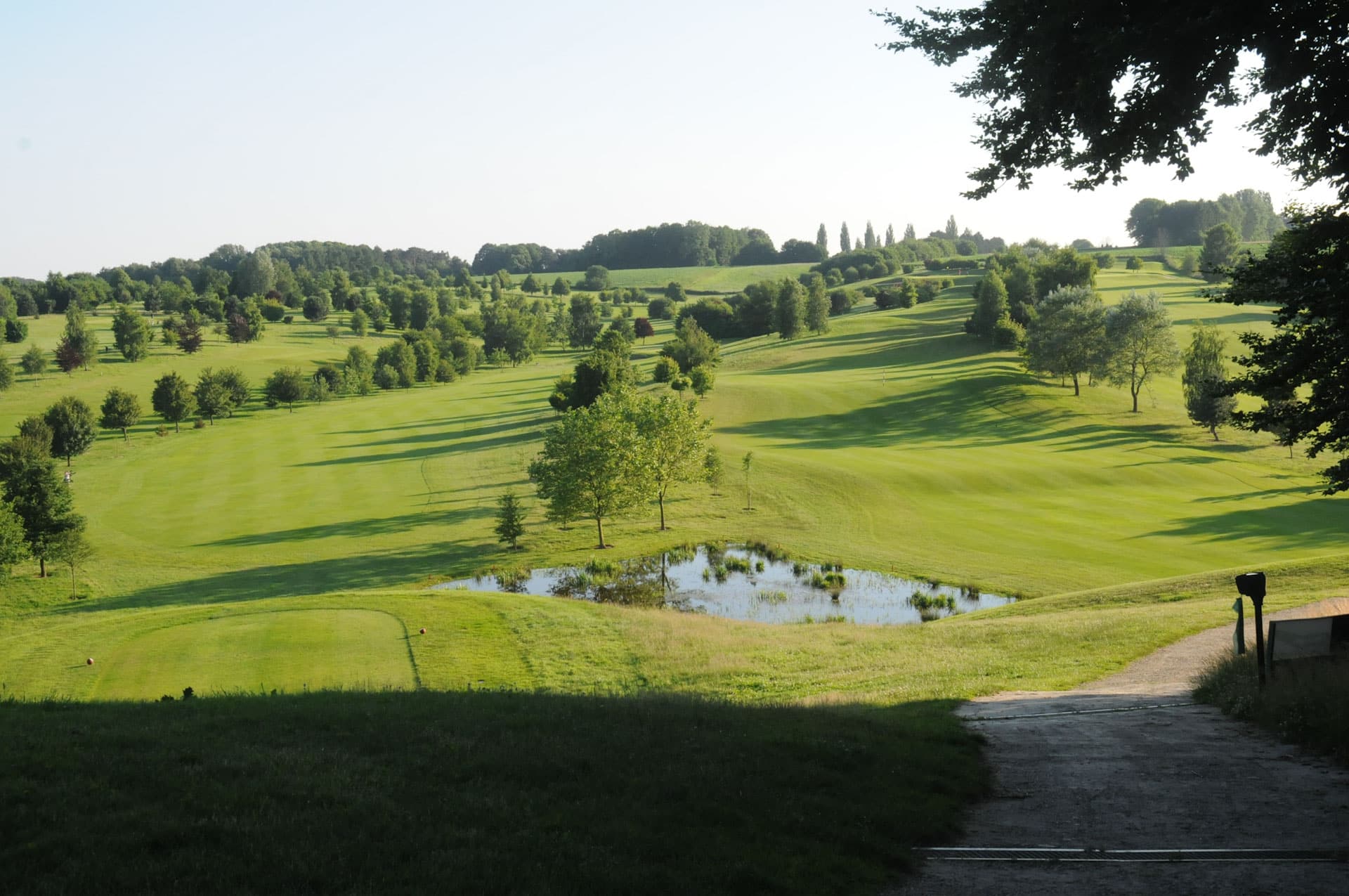 Impressive conditions at Golf L'Empereur near Waterloo, Belgium