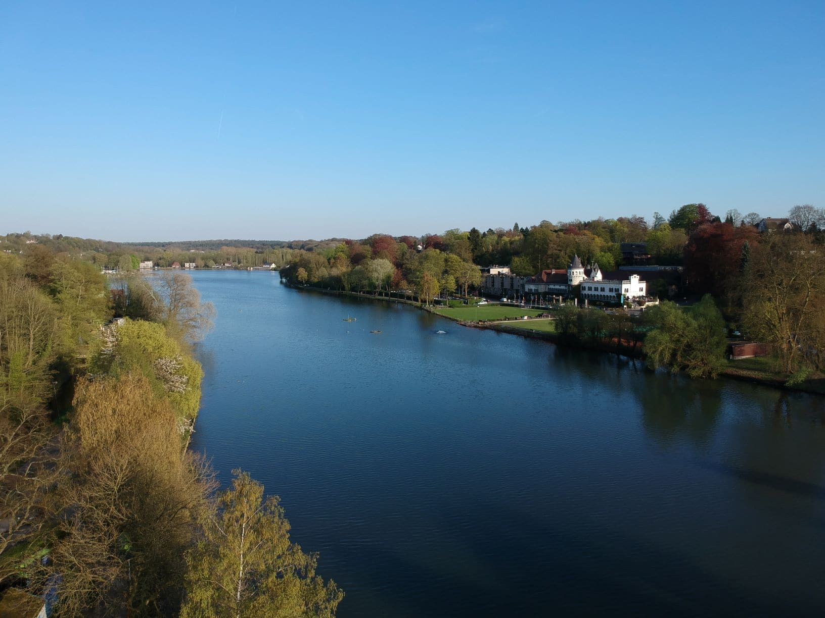 The view from Martin's Hotel Chateau du Lac, Waterloo, Belgium