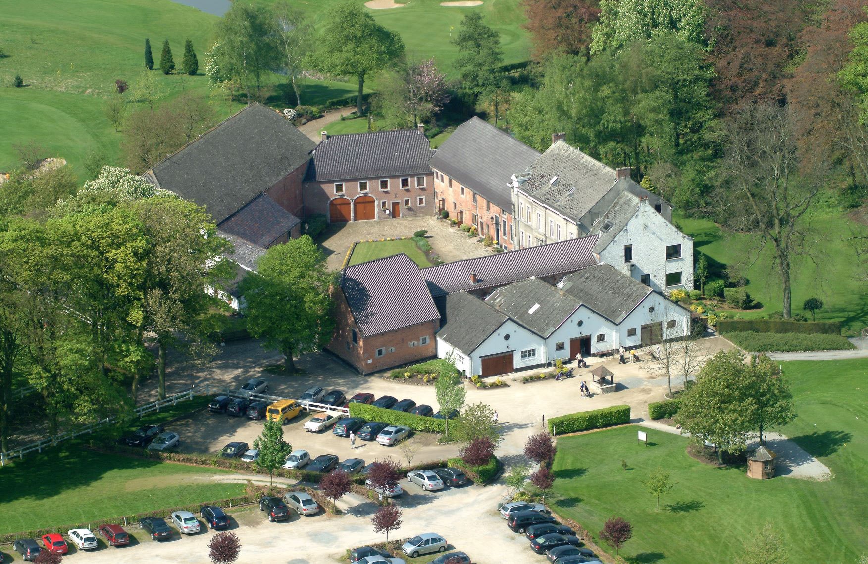 The clubhouse at Pierpont Golf Club, near Waterloo, Belgium