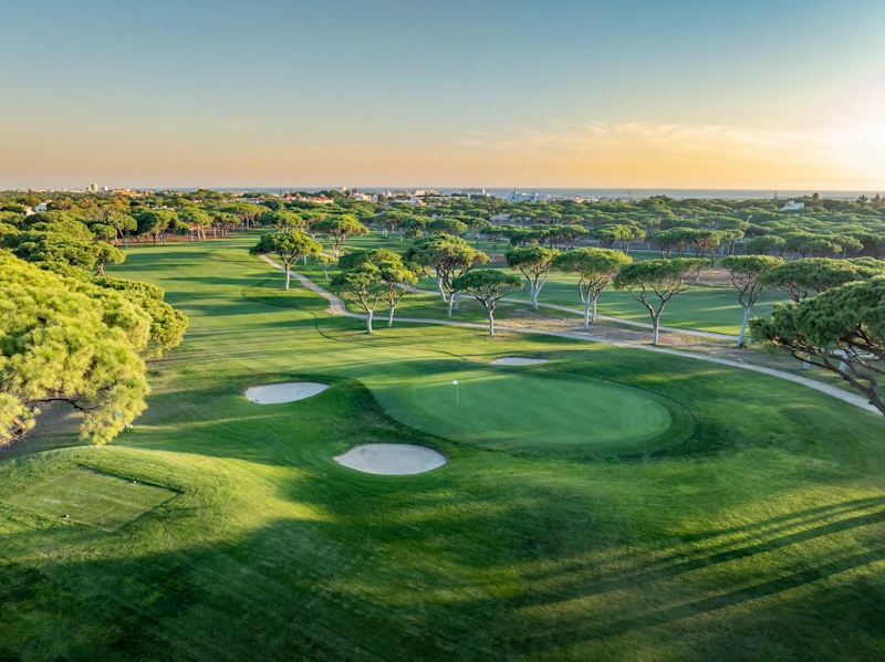 Dawn at Old Golf Course at Vilamoura, Algarve, Portugal. Golf Planet Holidays