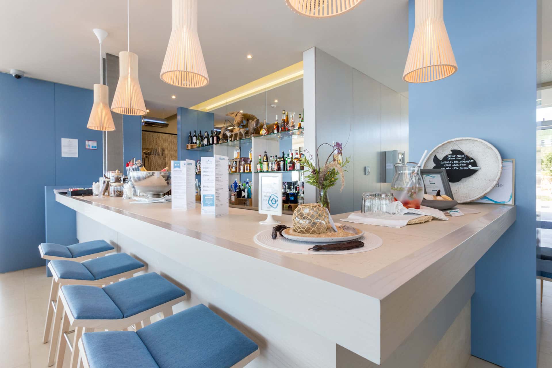 The bar at Palmares Beach House Hotel, Lagos, Portugal