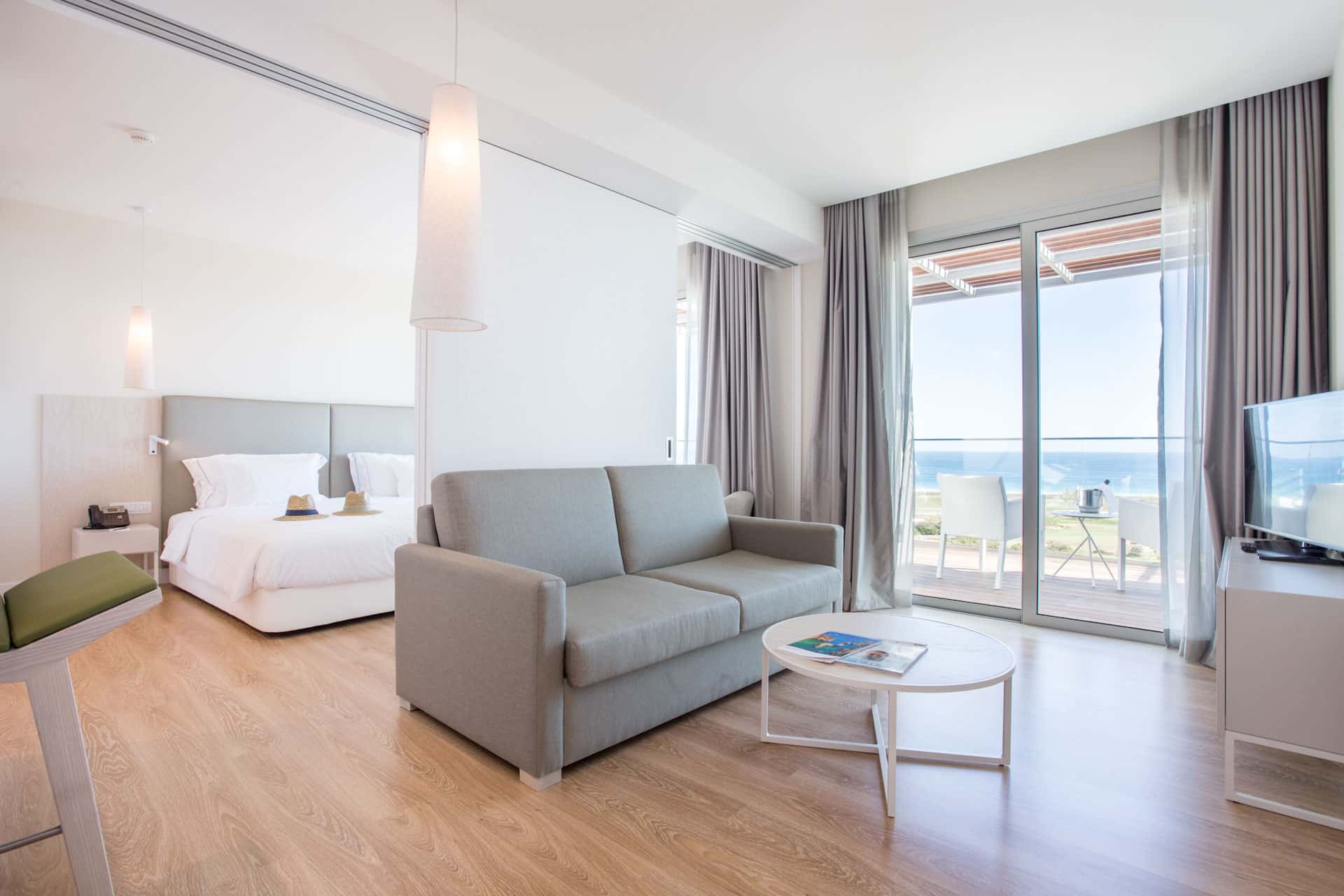 A bedroom suite at Palmares Beach House Hotel, Lagos, Portugal