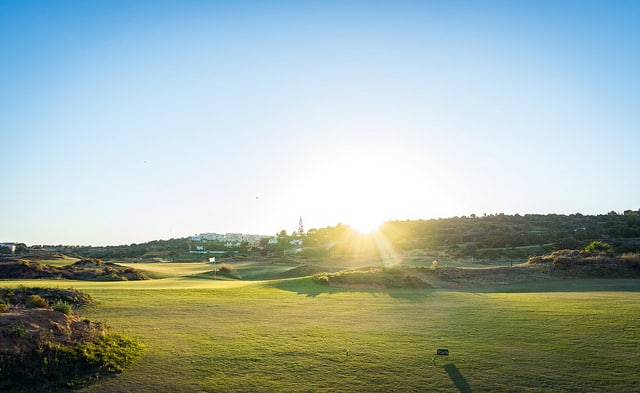 Ready for the sun on Palmares Golf course, Lagos, Portugal