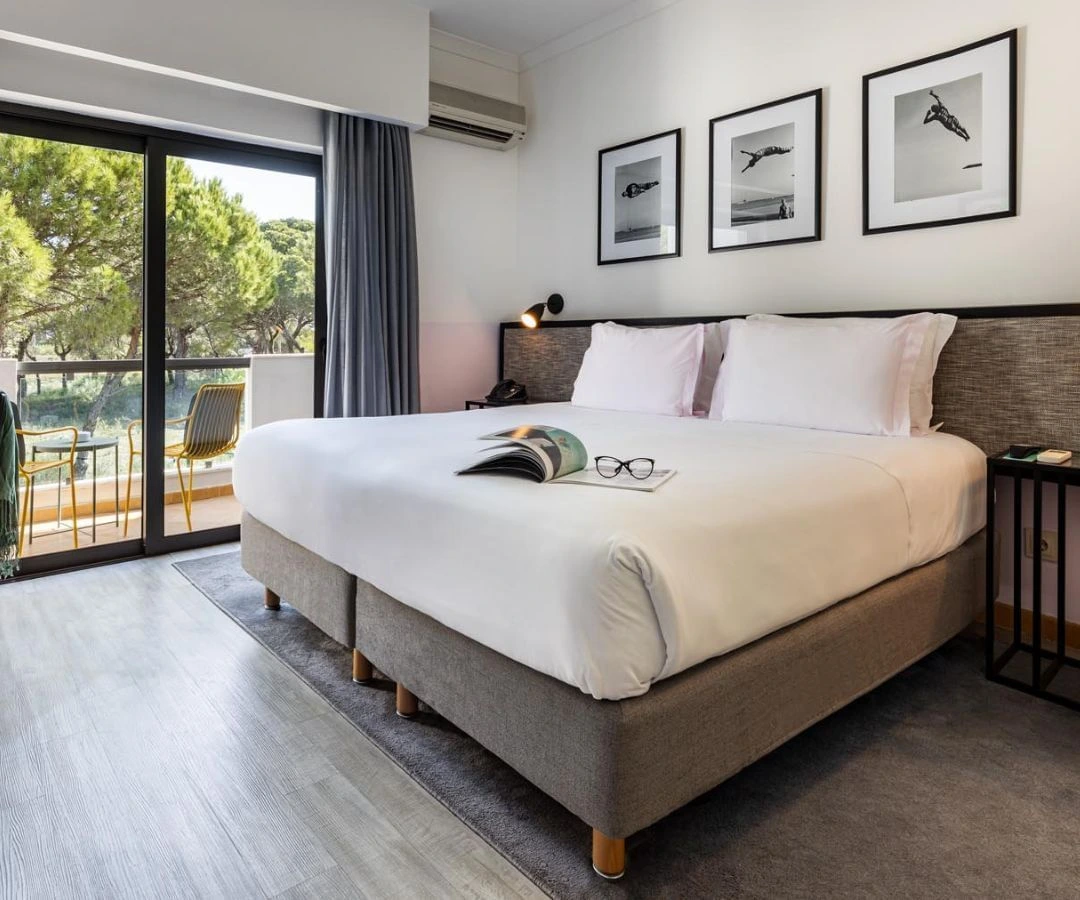 A standard bedroom at The Magnolia Hotel, Quinta do Lago, Algarve, Portugal. Golf Planet Holidays