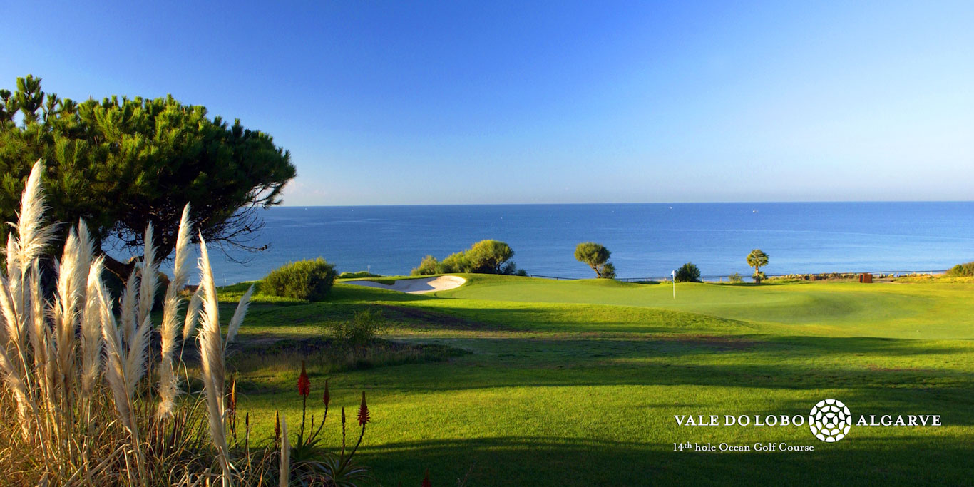 The 14th hole on the Ocean golf course at Vale do Lobo