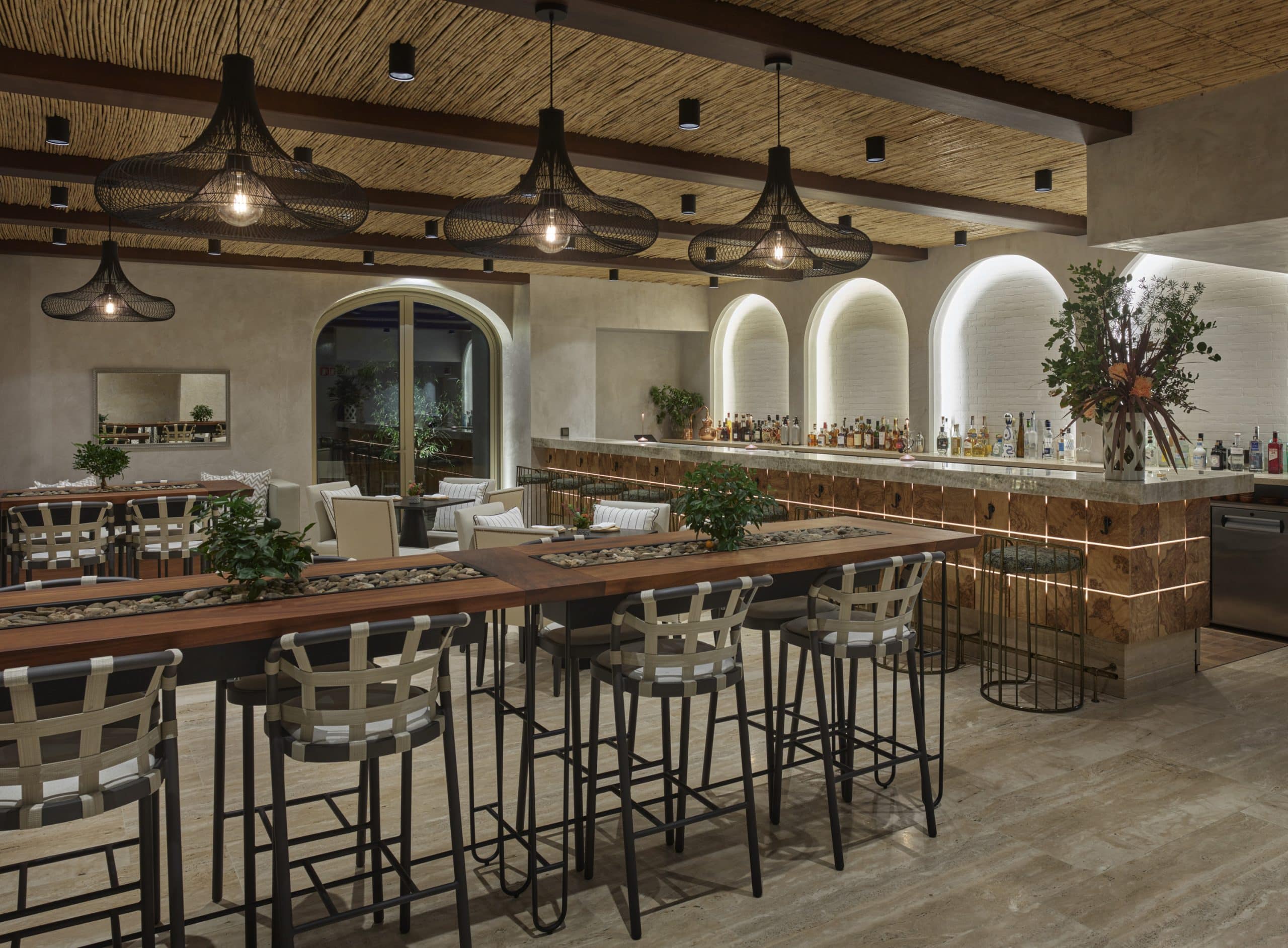 Enjoy a drink in the Solalua Bar at the Viceroy Hotel, Ombria Resort, Algarve, Portugal. Golf Planet Holidays.