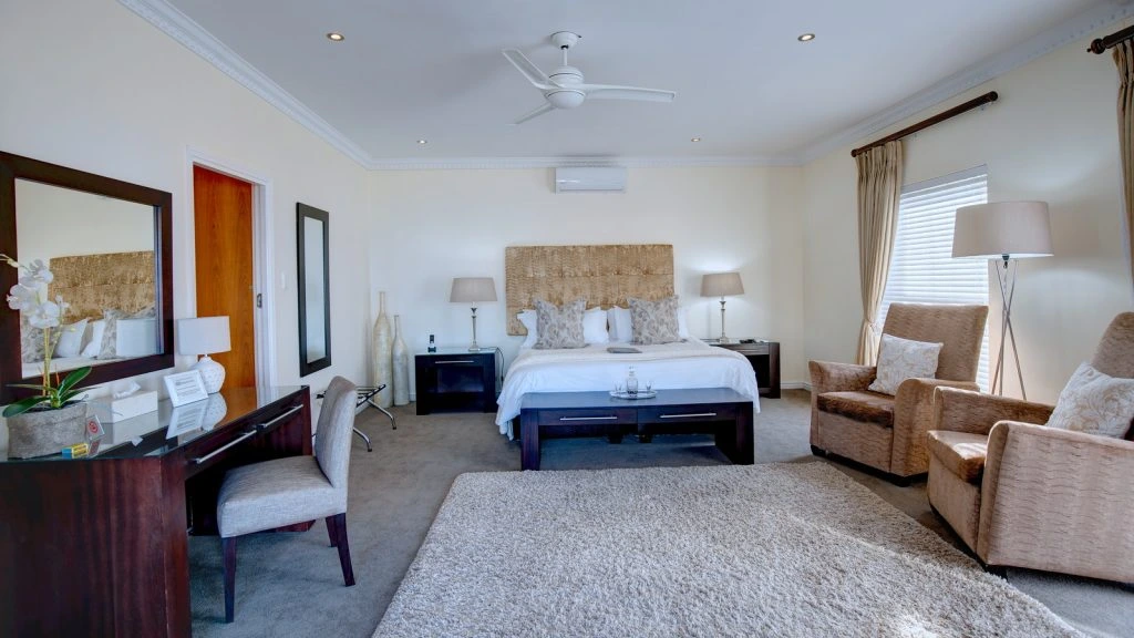 Your bedroom at African Oceans Manor, Mossel Bay, South Africa. Golf Planet Holidays.