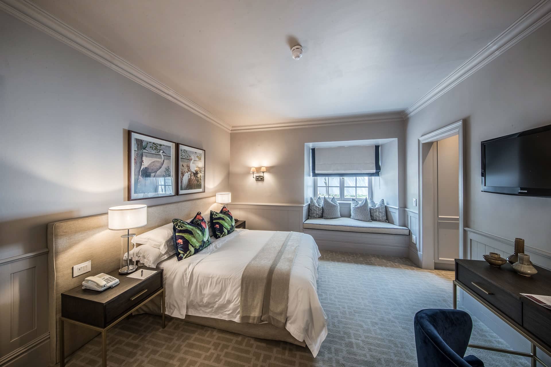 Double bedroom at Erinvale Estate Hotel & Spa, Somerset West, Western Cape, South Africa. Golf Planet Holidays