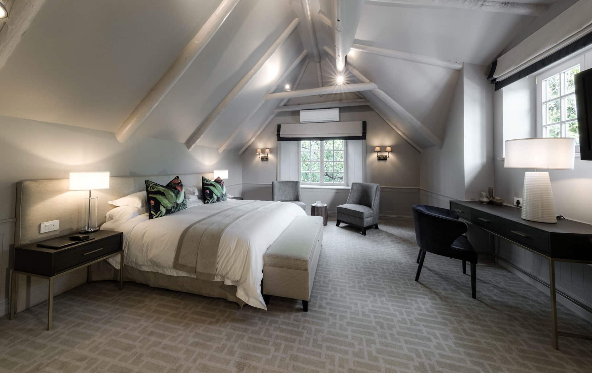 Double bedroom at Erinvale Estate Hotel & Spa, Somerset West, Western Cape, South Africa. Golf Planet Holidays