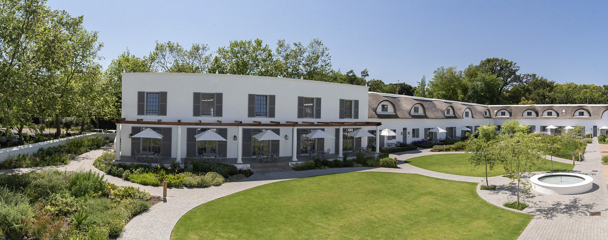 Exterior view of the Erinvale Estate Hotel and Spa, Somerset West, South Africa