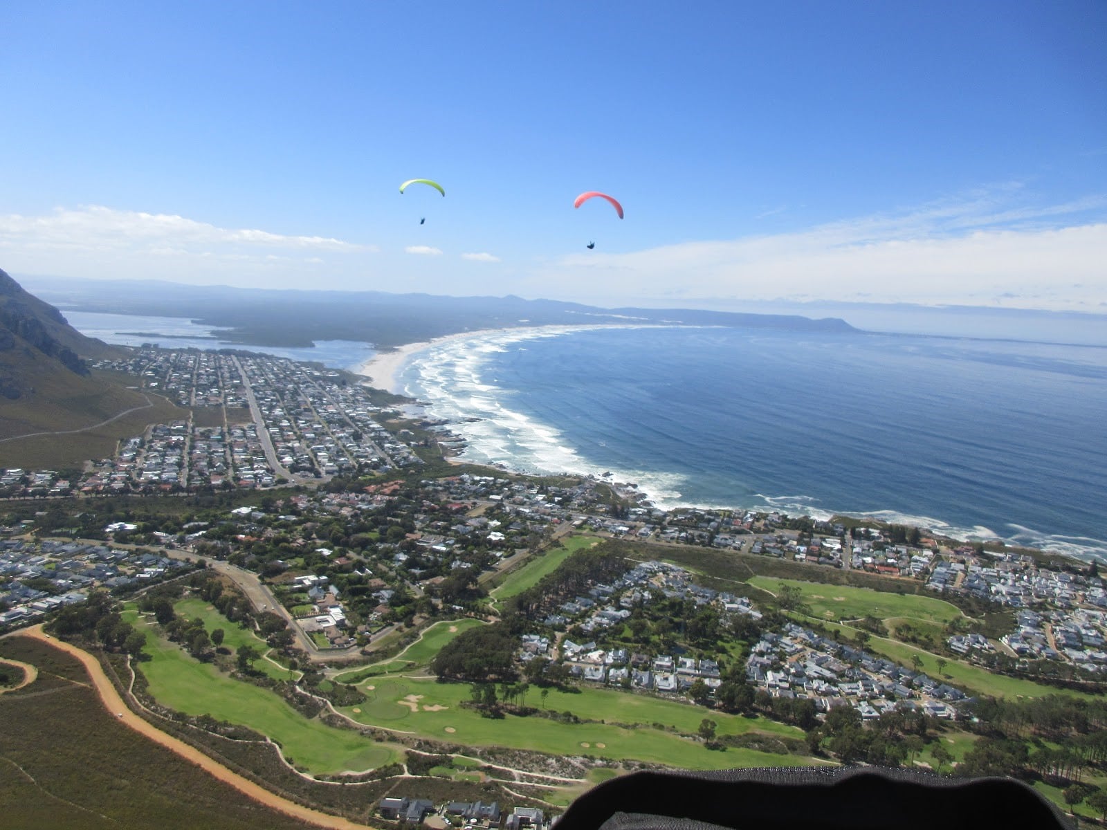 Aerial view at Hermanus Golf Club, Western Cape, South Africa. Golf Planet Holidays