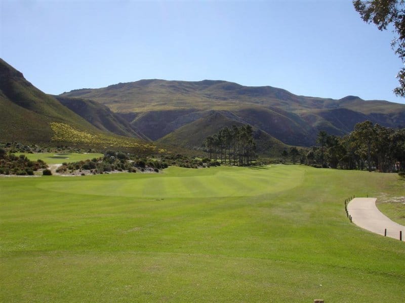 On the course at Hermanus Golf Club, Western Cape, South Africa. Golf Planet Holidays