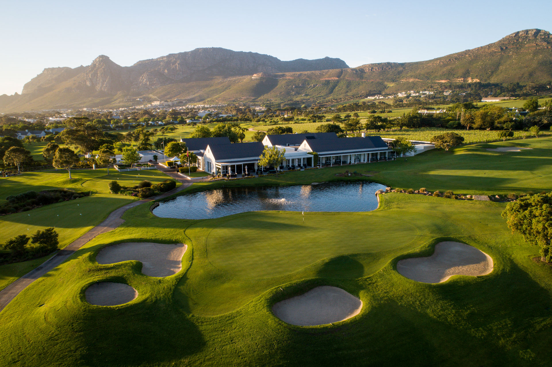 The clubhouse at Steenberg Golf Club, Tokai, Western Cape, South Africa