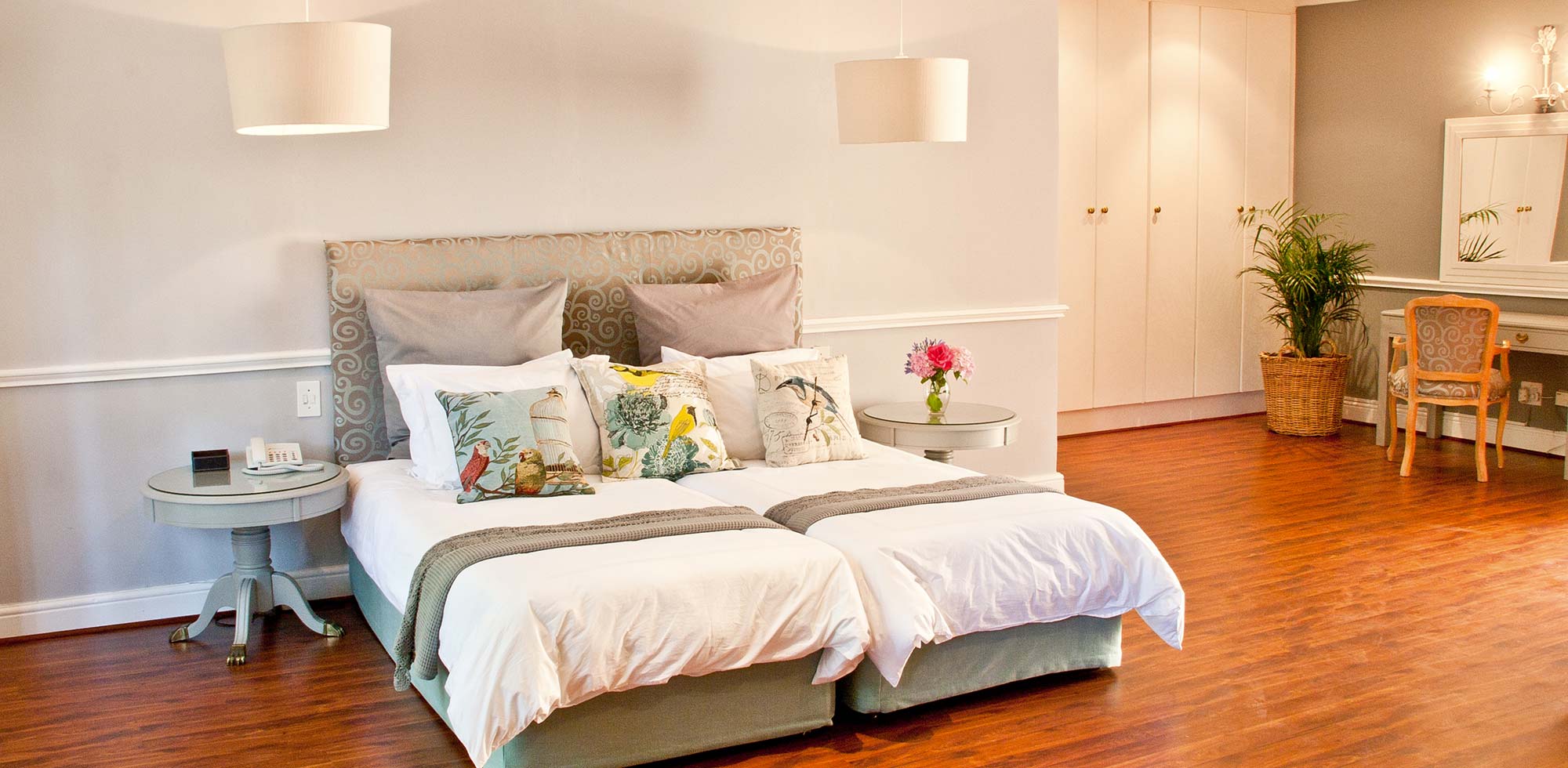 A superior room at Willowbrook Country House, Somerset West, South Africa